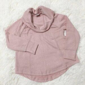 OLD NAVY Plush Knit Cowl Neck Top Long Sleeve Shirt Lightweight Sweater 12-18 M